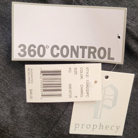 Prophecy 360 Control Smoothing and Slimming Leggings Long Tall Charcoal Gray NEW - Picture 8 of 15